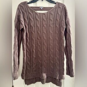 Charlotte Russe Deep V Back Sweater